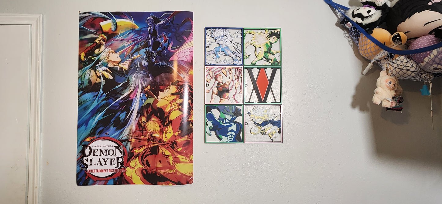 Gon Hunter x Hunter inspired 3D Printed Wall Art with Frame 200x200mm