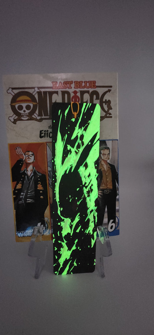 Yellow Cat GLOW IN THE DARK 3D Printed inspired Bookmark 2x8 - Anime inspired Bookmark for Book Lovers and Anime fans
