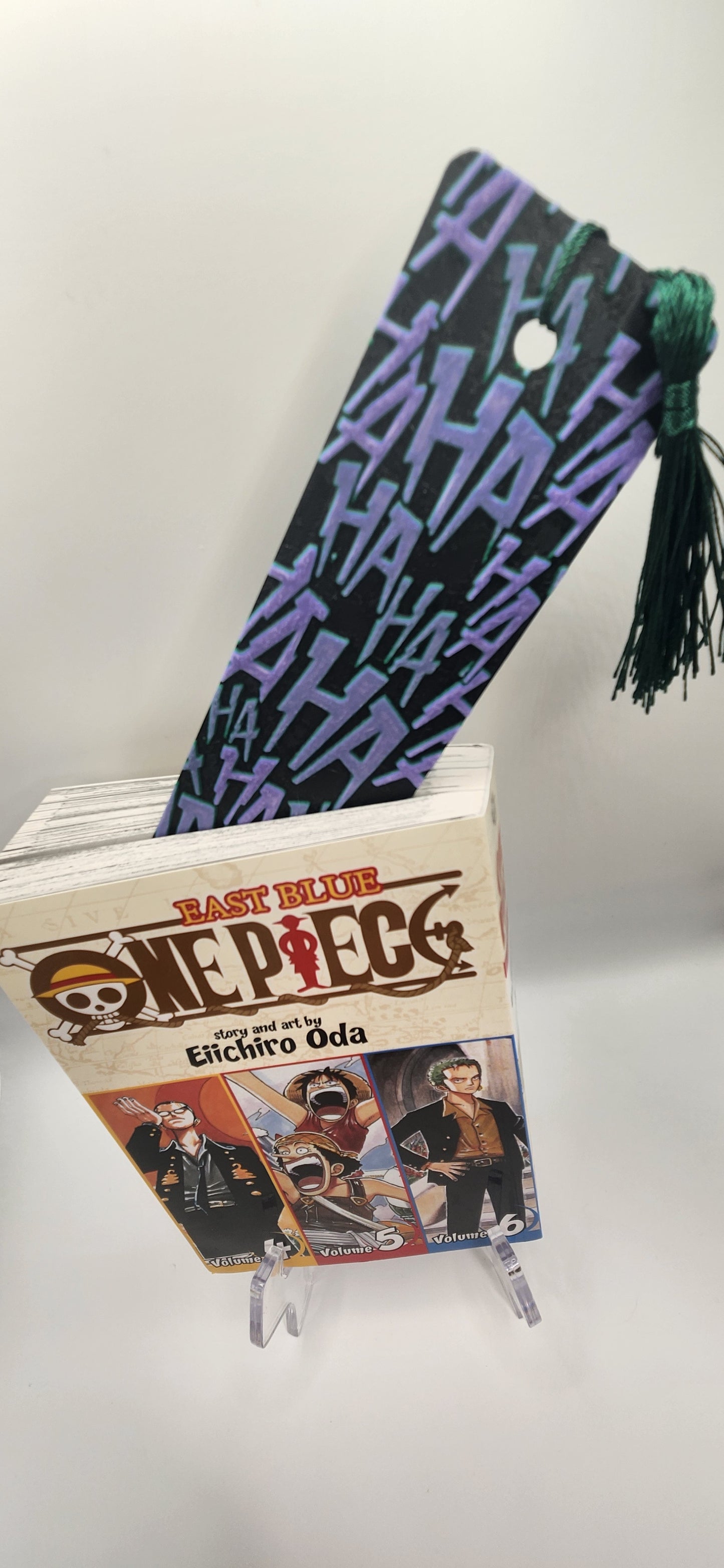 Joker HAHA Purple and Black 3D Printed inspired Bookmark 2x8 - Anime inspired Bookmark for Book Lovers and Anime fans