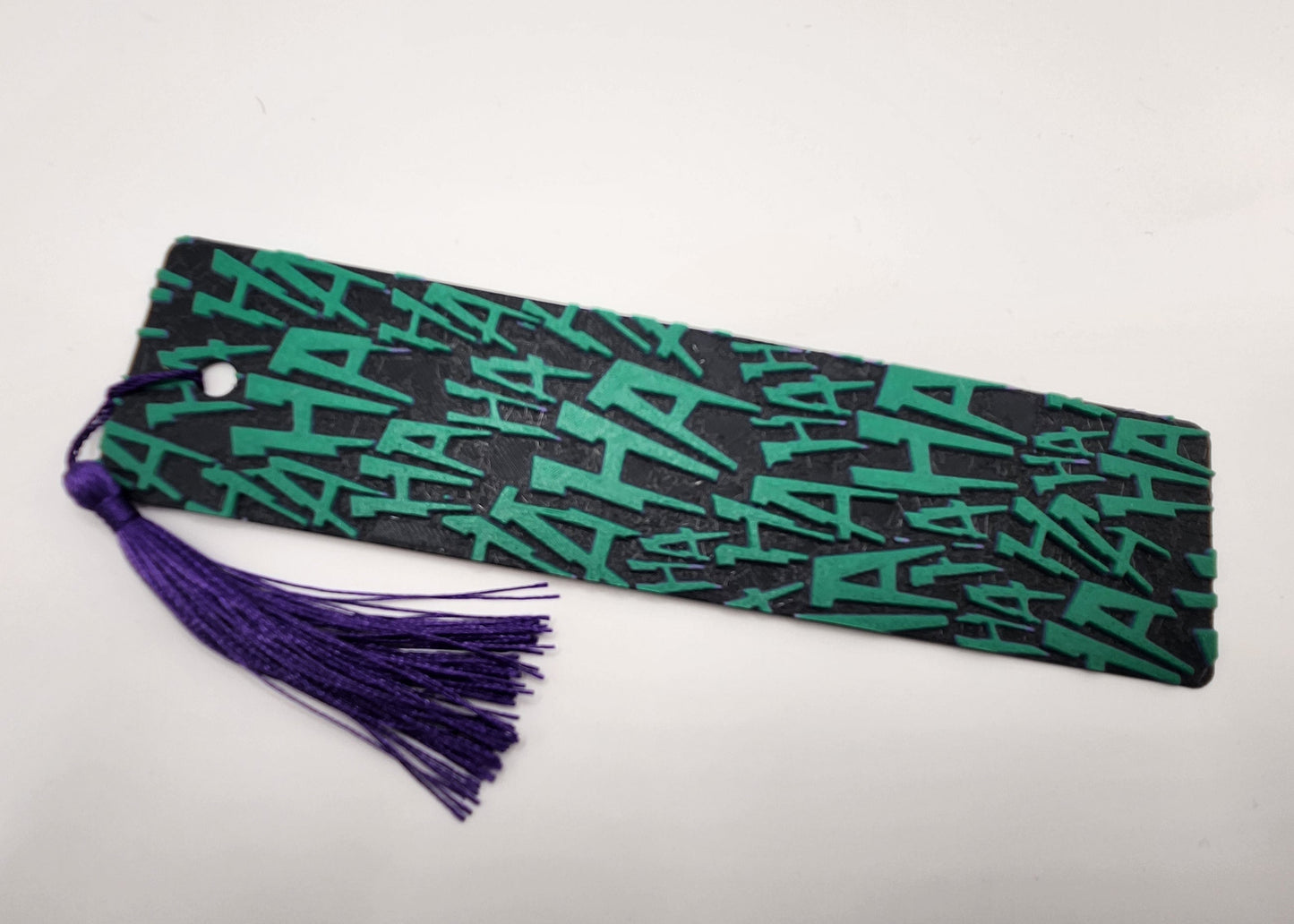 Joker haha Green and Purple 3D Printed inspired Bookmark 2x8 - Anime inspired Bookmark for Book Lovers and Anime fans