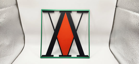 Hunter X Hunter License Logo Inspired 3D Hueforge Wall art with Frame 200x200mm