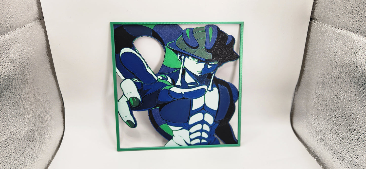 Meruem Hunter X Hunter Inspired 3D Hueforge Wall art with Frame