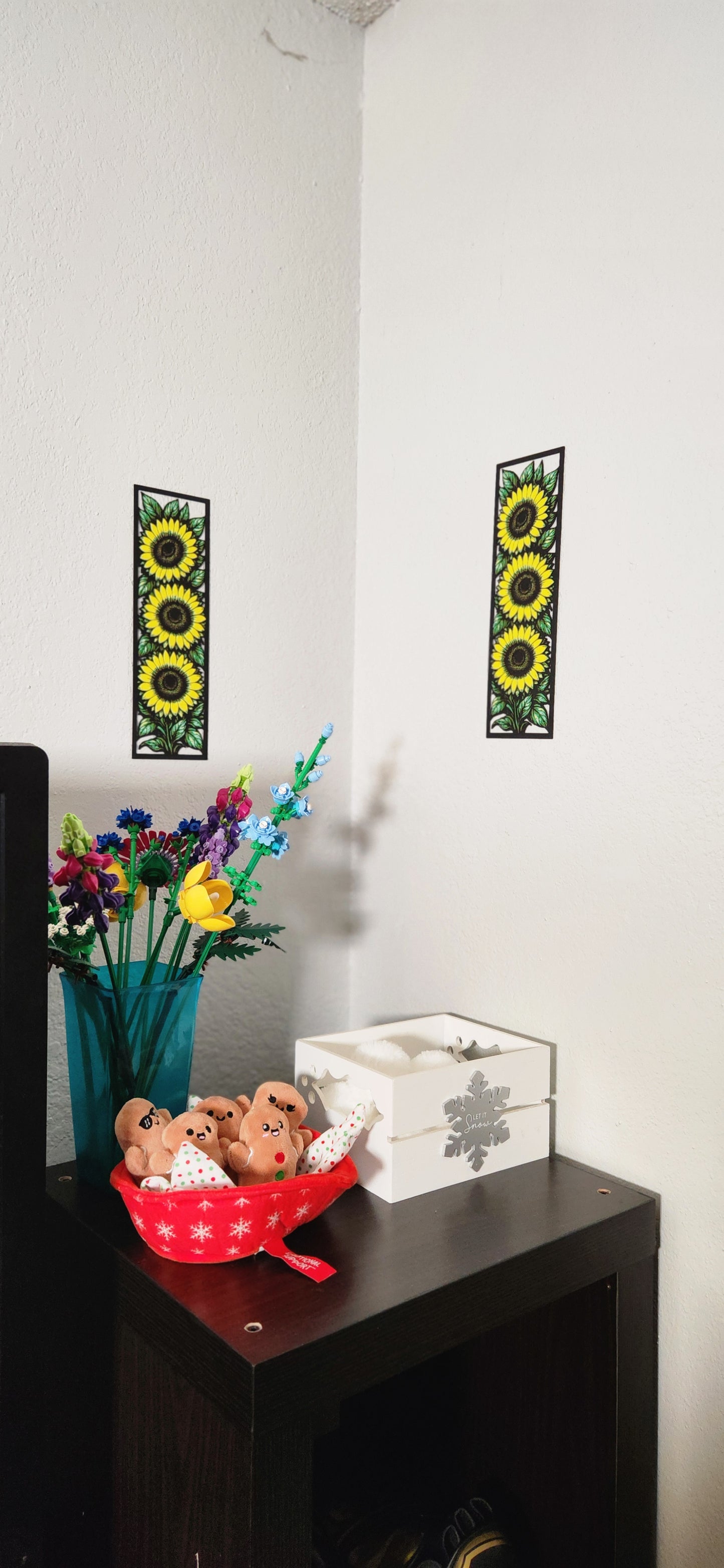 Sun Flower Panel 3D wall Decor 4x12inch