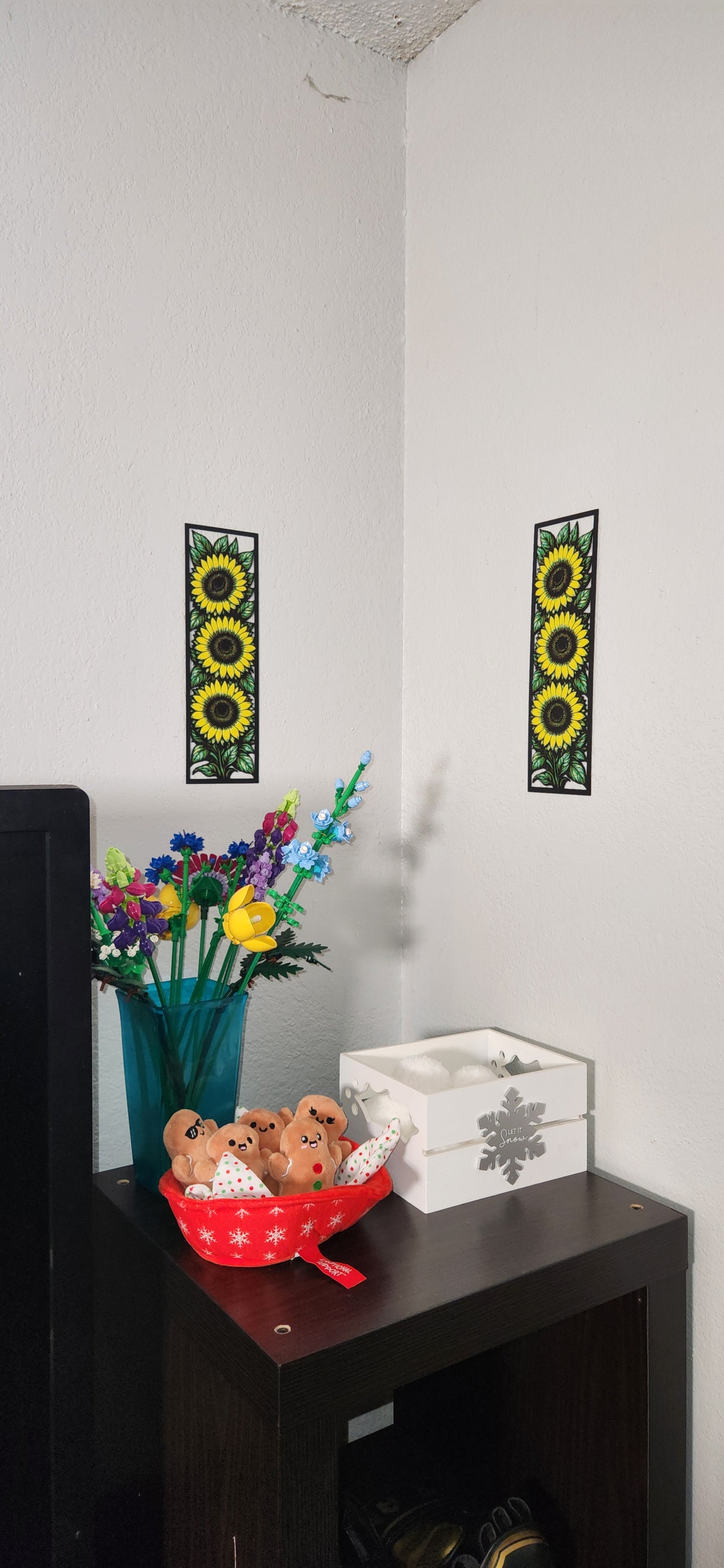 Sun Flower Panel 3D wall Decor 4x12inch