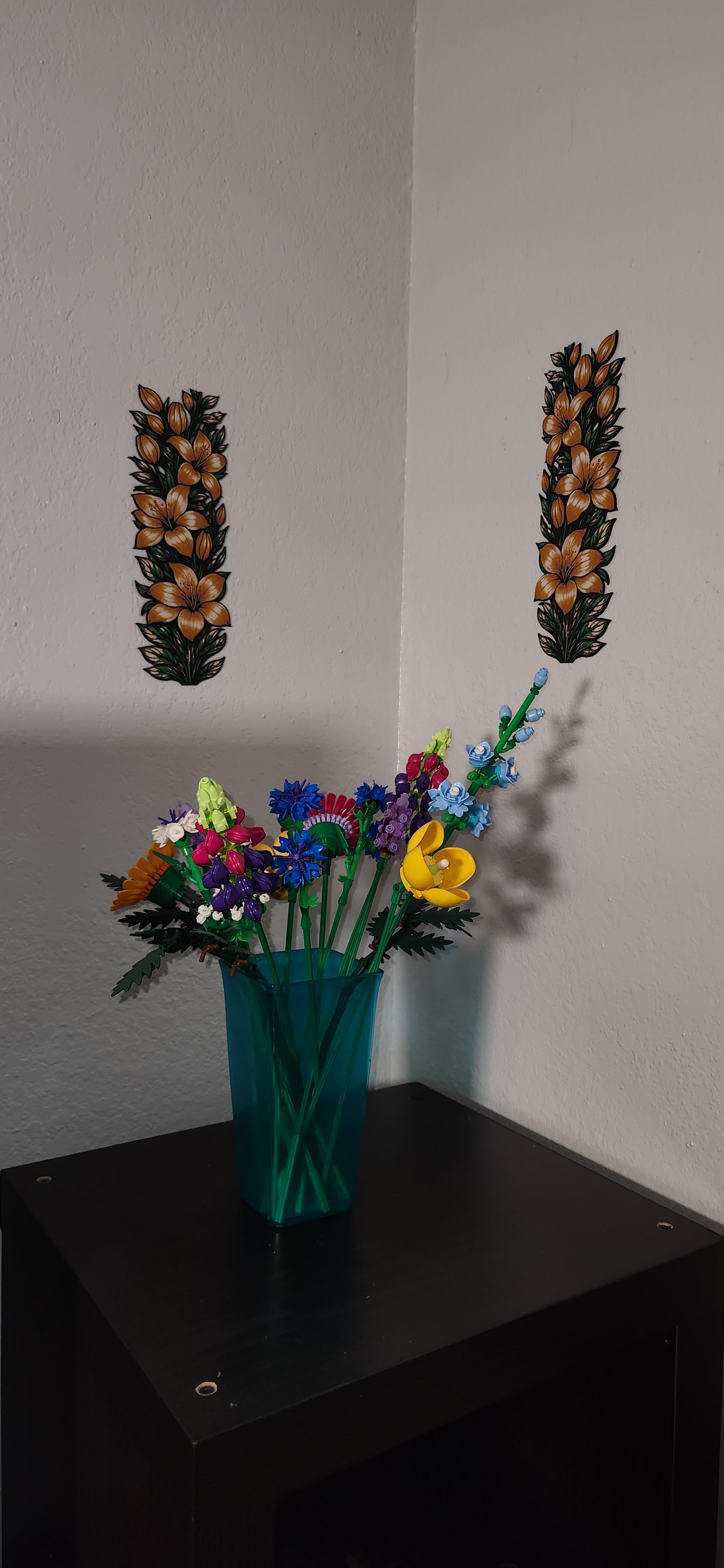 Lillie's Floral Wall 3D Printed Decor 4 in x 11 in