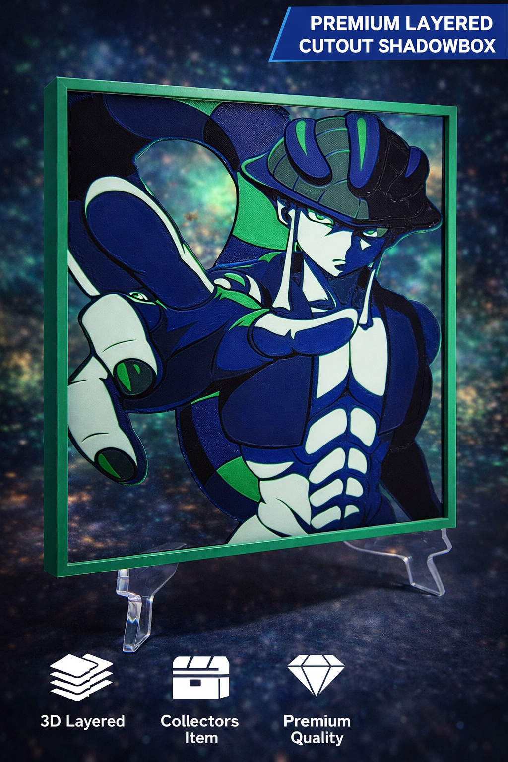 Meruem Hunter X Hunter Inspired 3D Hueforge Wall art with Frame
